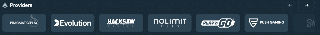 Stake Casino Game providers
