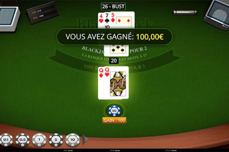 Jouer et gagner au blackjack en ligne